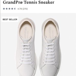 Cole Haan Grand Pro White Leather Sneakers